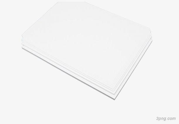 白色纸张png素材透明免抠图片-产品实物