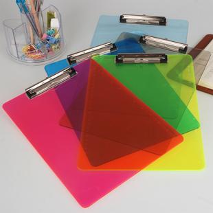 > 产品展示 > a4透明彩色点菜板写字板夹办公用品夹子抄写板纸张收纳